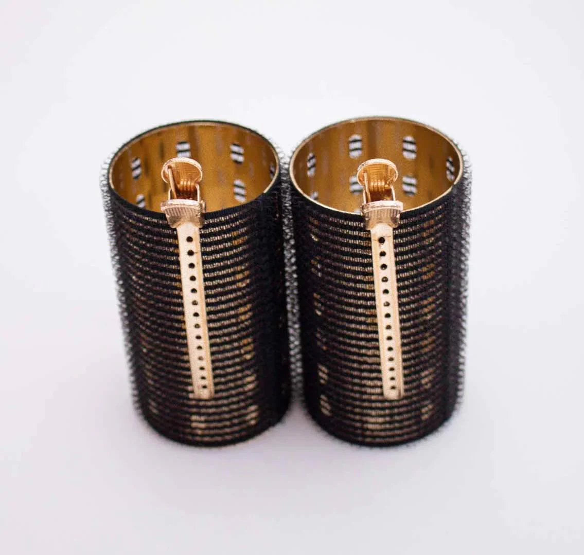 Charlii The Fringe Kit - Xtra Wide Quick Grip Rollers Black & Gold - Image 5