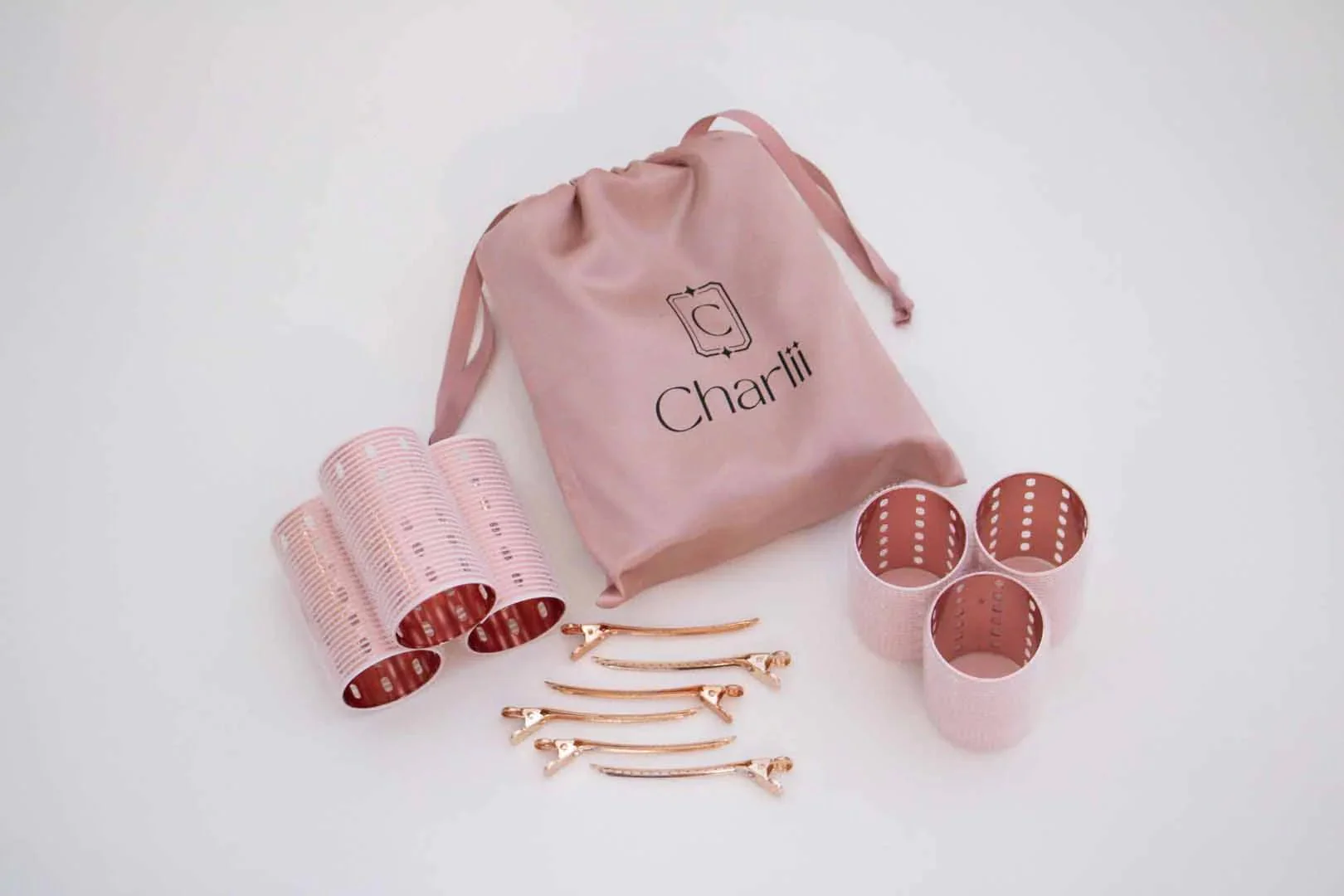 Charlii The Volume Set - Xtra Wide Quick Grip Rollers Rose Gold - Image 3
