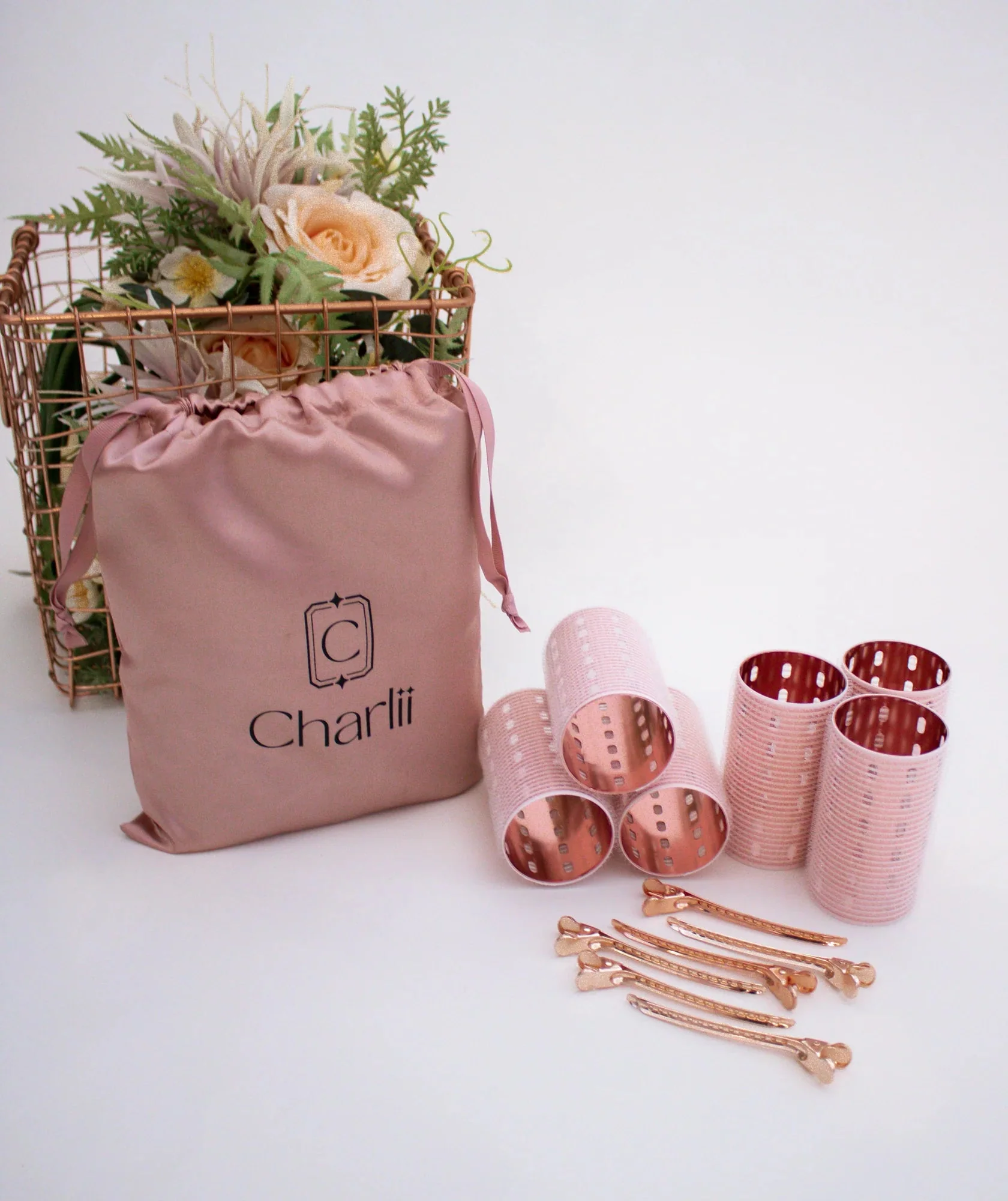 Charlii The Volume Set - Xtra Wide Quick Grip Rollers Rose Gold - Image 4