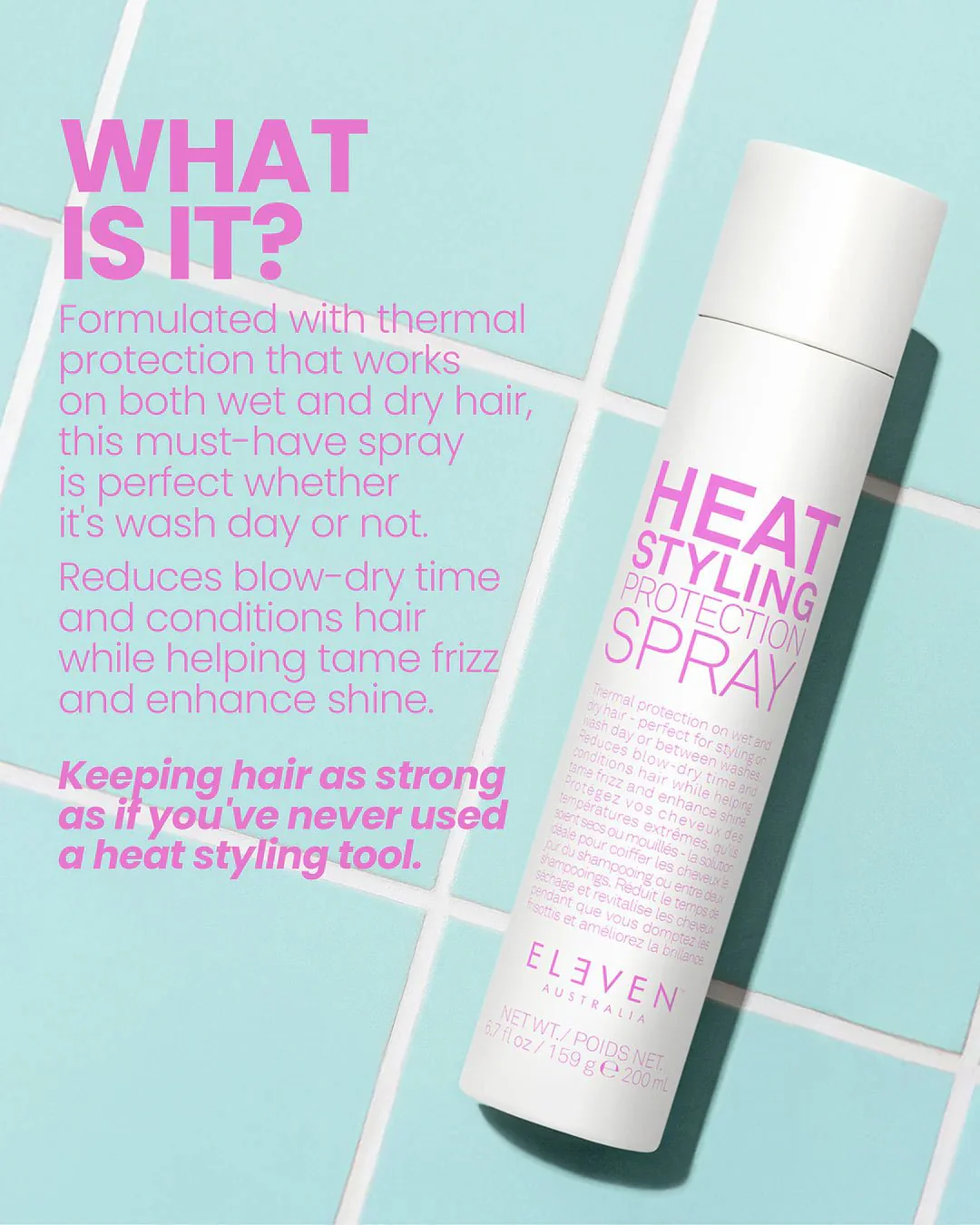 ELEVEN Heat Styling Protection Spray 200ml - Image 3