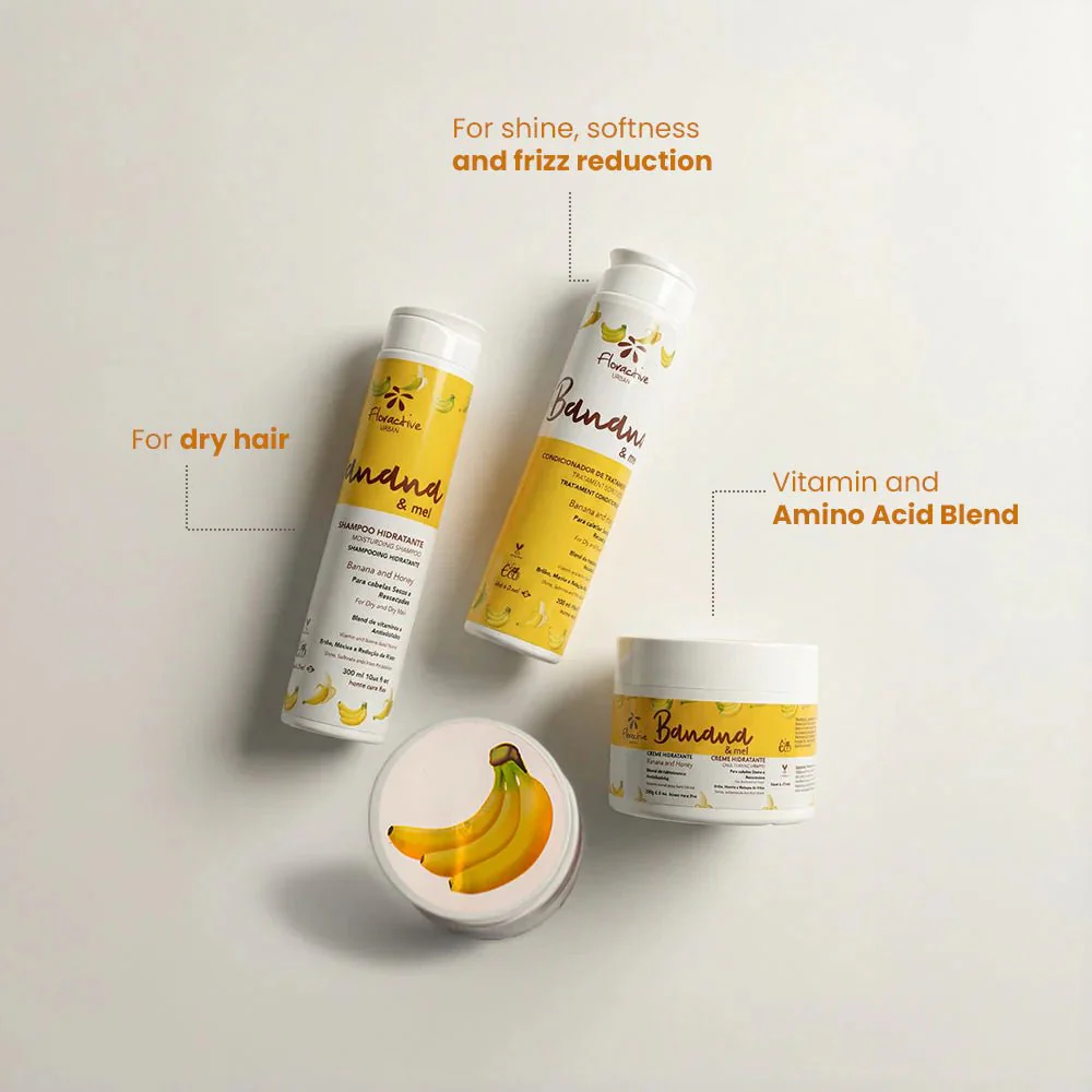 Floractive Banana & Honey Moisturising Shampoo 1L - Image 2