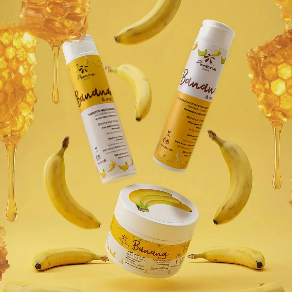 Floractive Banana & Honey Moisturising Shampoo 1L - Image 3