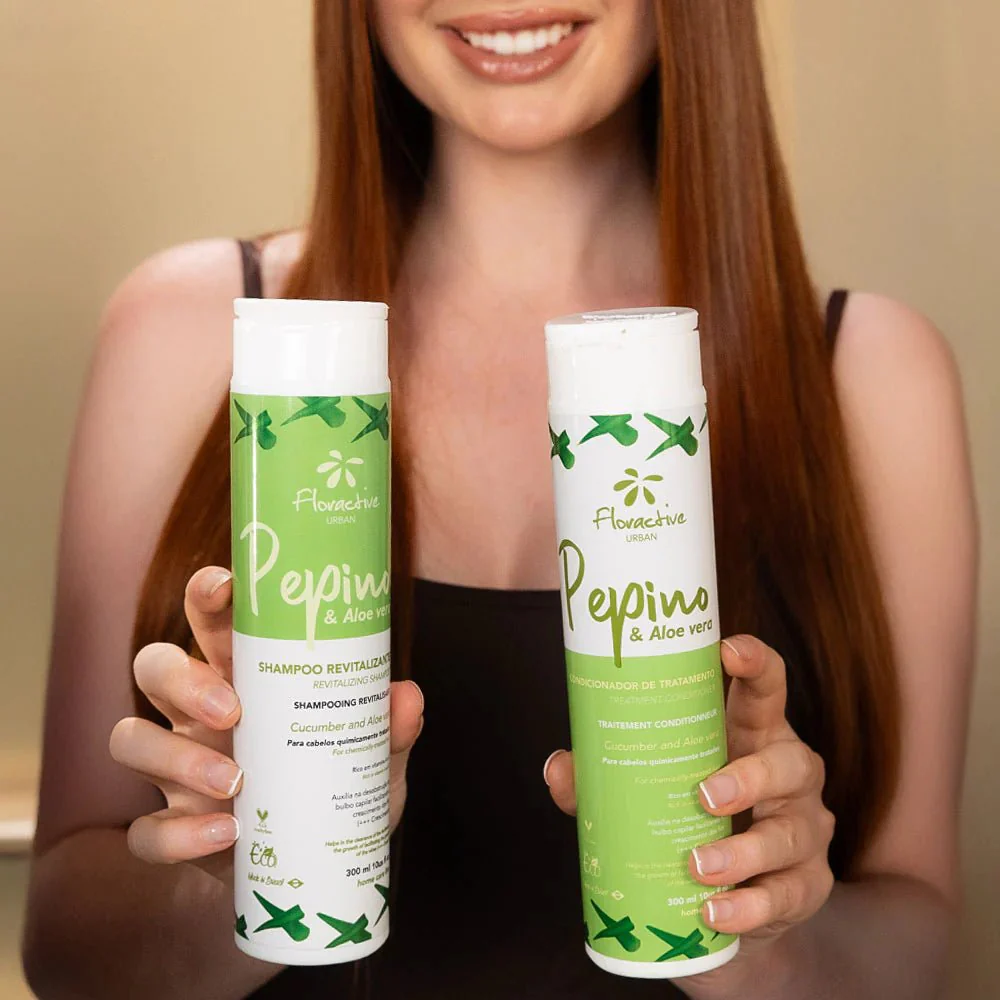 Floractive Cucumber & Aloe Vera Revitalising Shampoo 1L - Image 4
