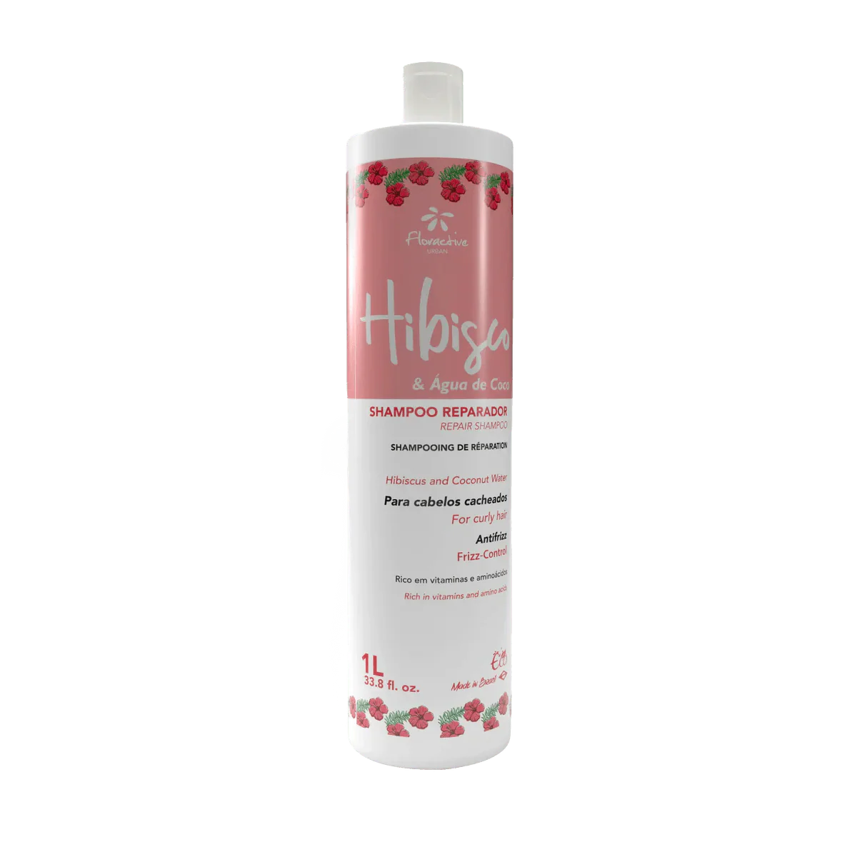 Floractive Hibiscus & Coconut Water Repair for Curly Hair Shampoo 1L
