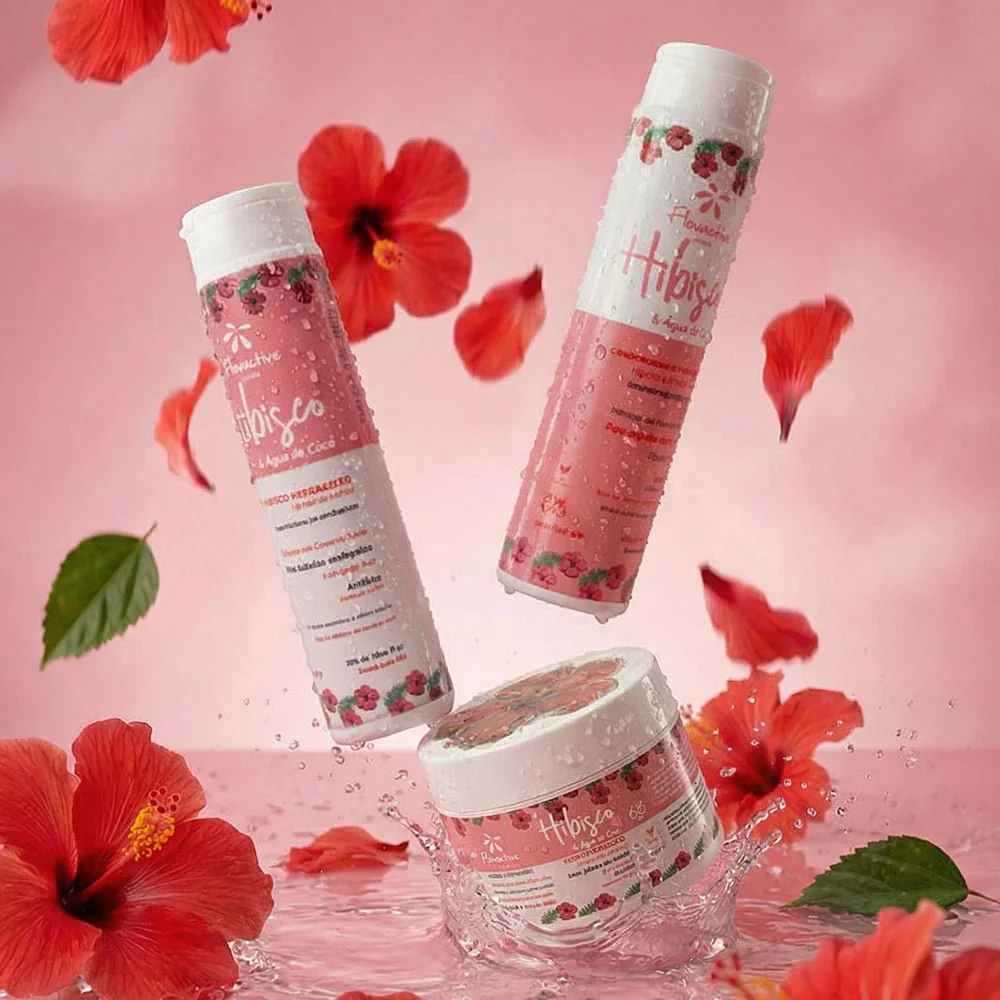 Floractive Hibiscus & Coconut Water Repair for Curly Hair Shampoo 1L - Image 4