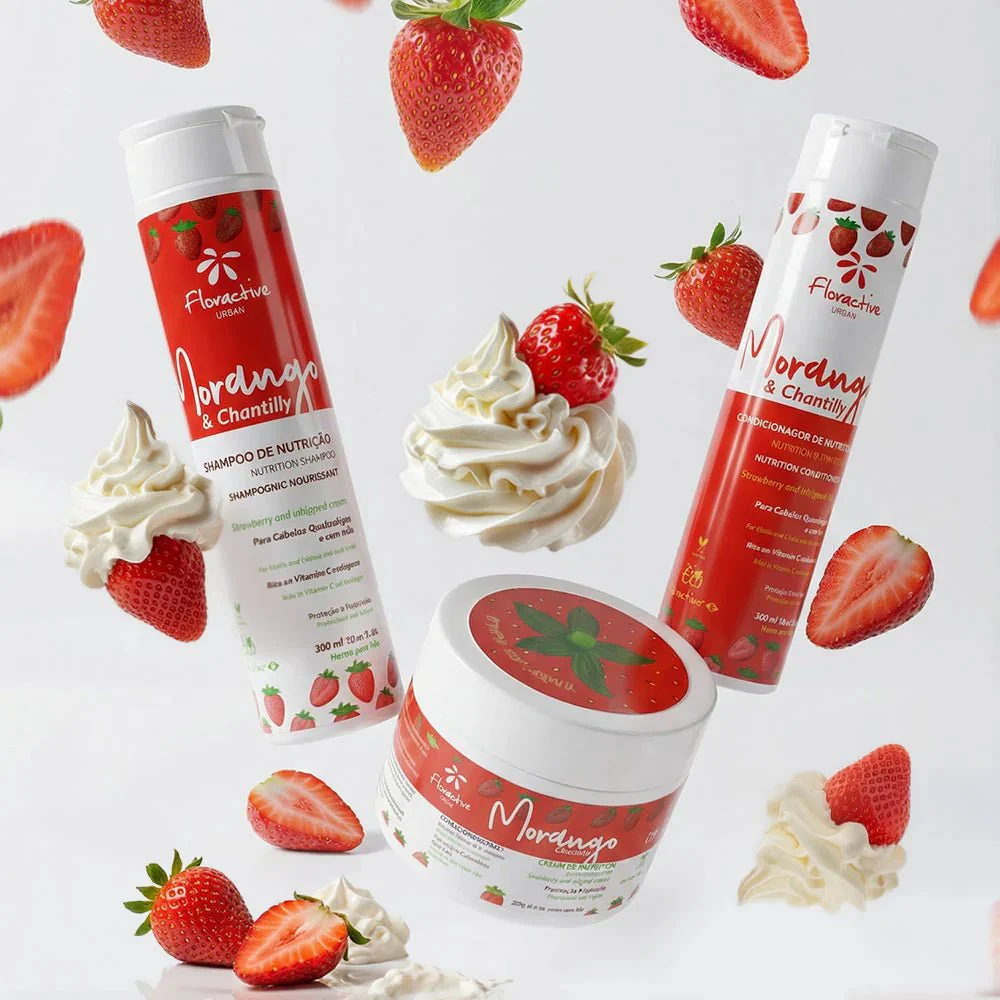 Floractive Strawberry & Whipped Cream Nutrition Conditioner 1L - Image 3