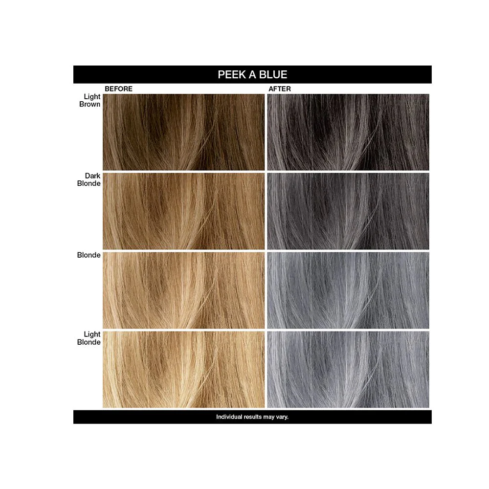 IGK Color Depositing Mask Peek-A-Blue - Steely Blue Gray 180ml - Image 3