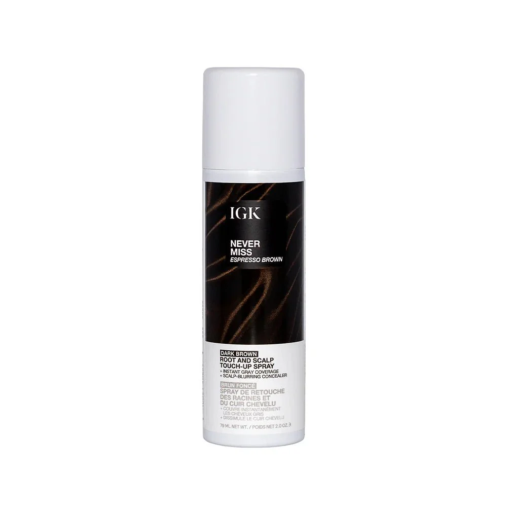 IGK Never Miss Root and Scalp Touch-Up Spray - Espresso Brown 79ml