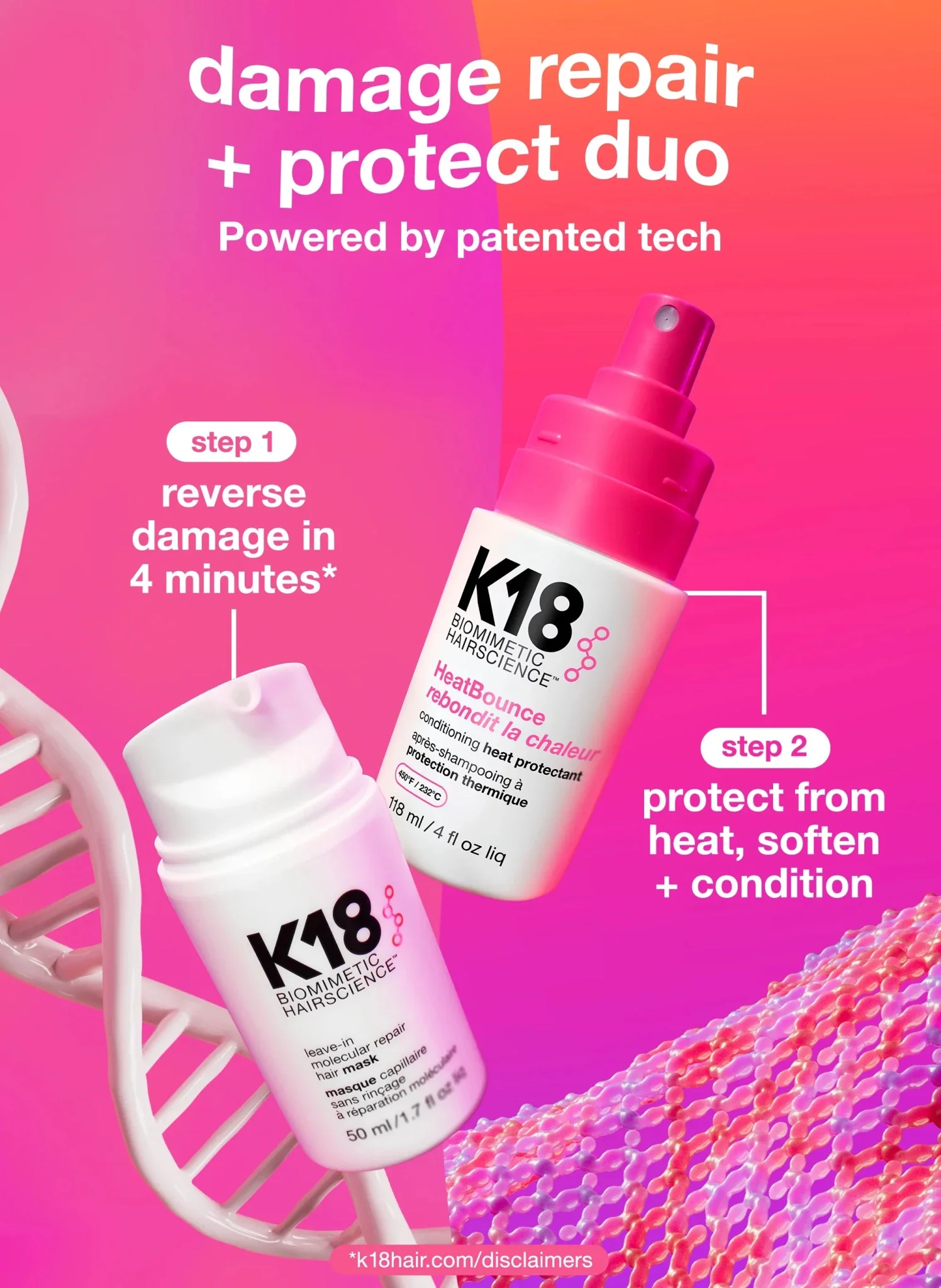 K18 HeatBounce Conditioning Heat Protectant 118ml - Image 7