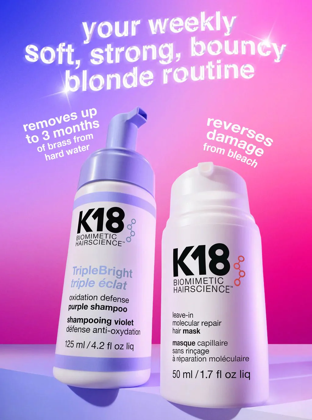K18 TripleBright Oxidation Defense Purple Shampoo 125ml - Image 10