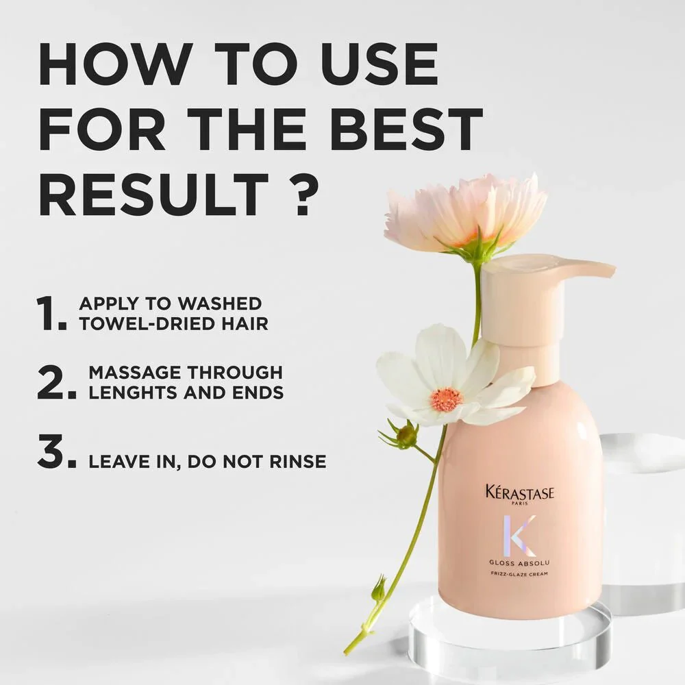 Kérastase Gloss Absolu Frizz-Glaze Cream 250ml - Image 5