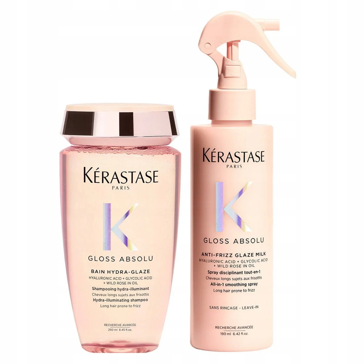 Kérastase Gloss Absolu Shampoo & Anti-Frizz Milk Duo Bundle