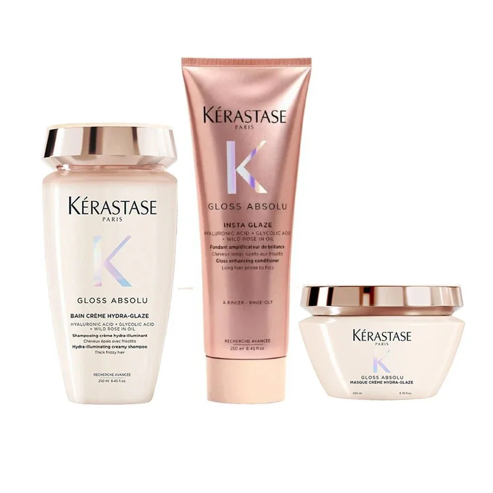 Kérastase Gloss Absolu Thick Hair Masque Trio Bundle