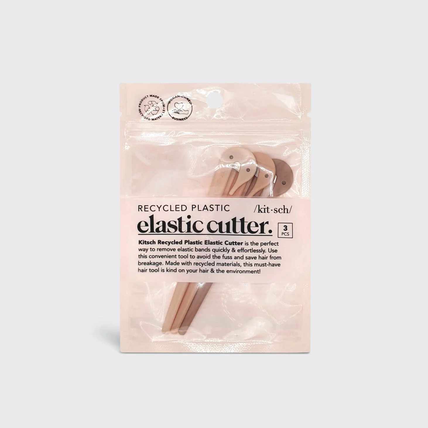 Kitsch Eco-Friendly Elastic Cutters 3pc - Multi-Coloured - Image 5