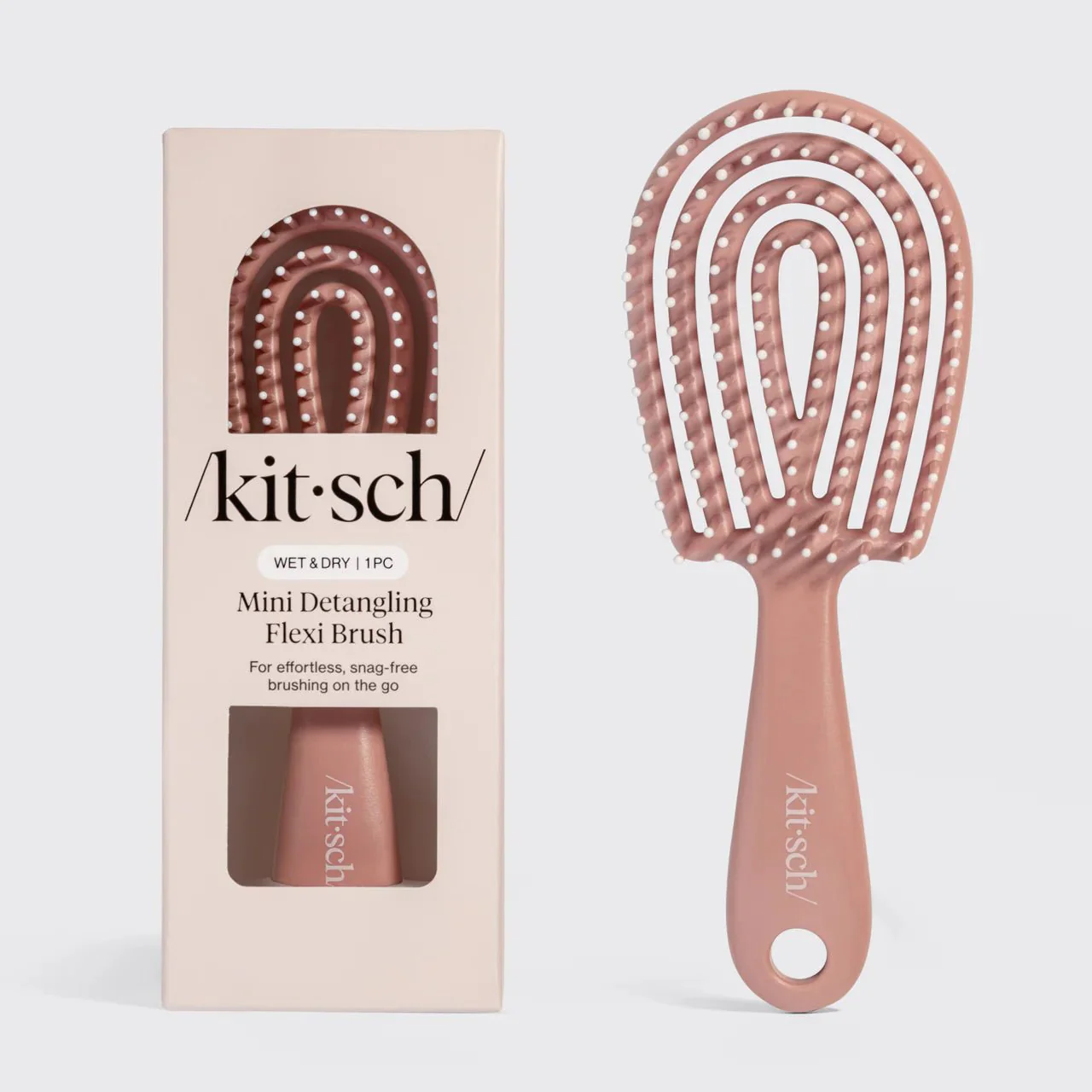 Kitsch Mini Detangling Flexi Brush - Terracotta