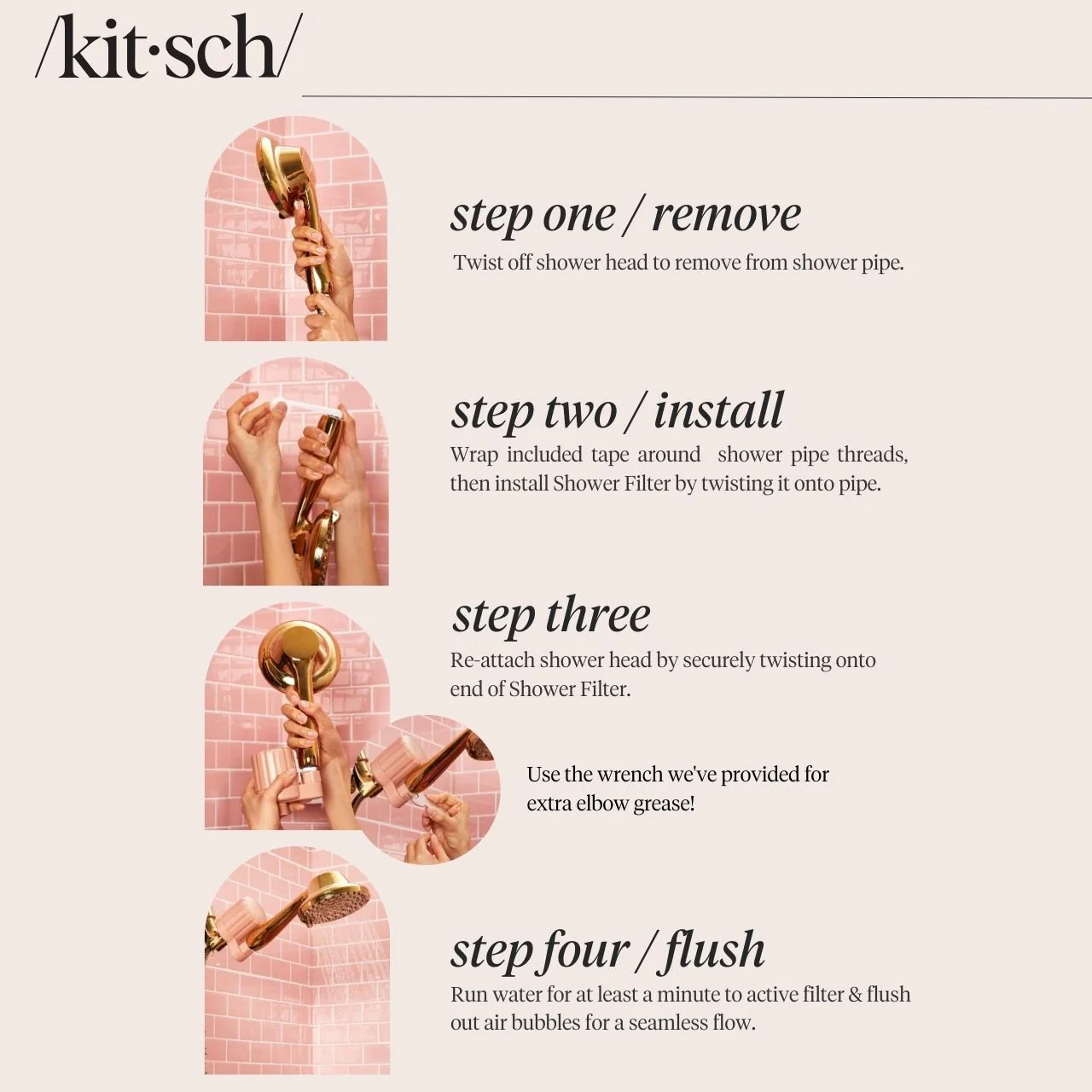 Kitsch The Shower Filter - Chrome - Image 4