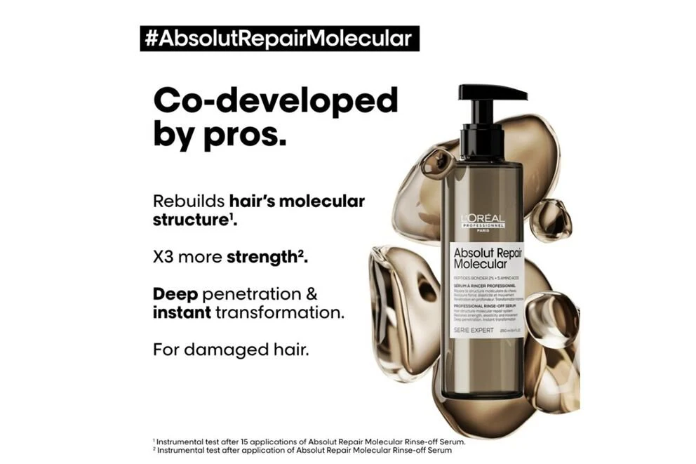 L'Oréal Professionnel Absolut Repair Molecular Rinse-off Serum 250ml - Image 4