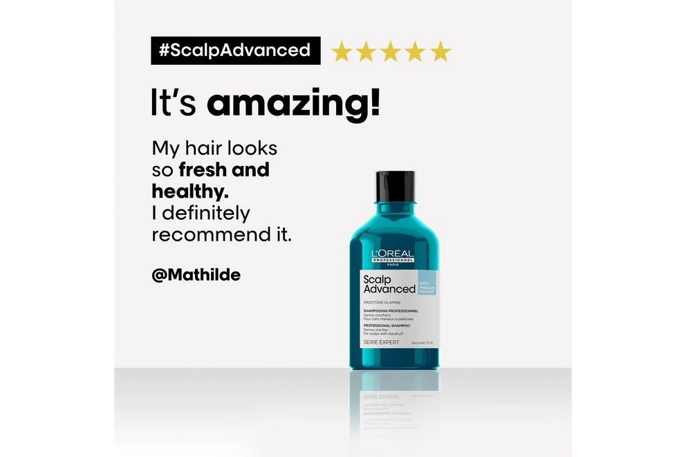 L'Oréal Professionnel Scalp Advanced Anti-Dandruff Shampoo 300ml - Image 8