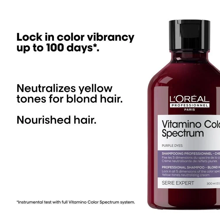 L'Oréal Professionnel Vitamino Color Spectrum Purple Shampoo 300ml - Image 2