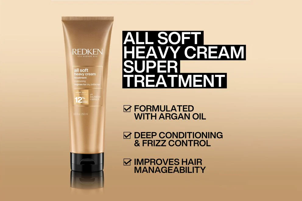 Redken All Soft Heavy Cream Super Treatment Mask 90ml - Image 4