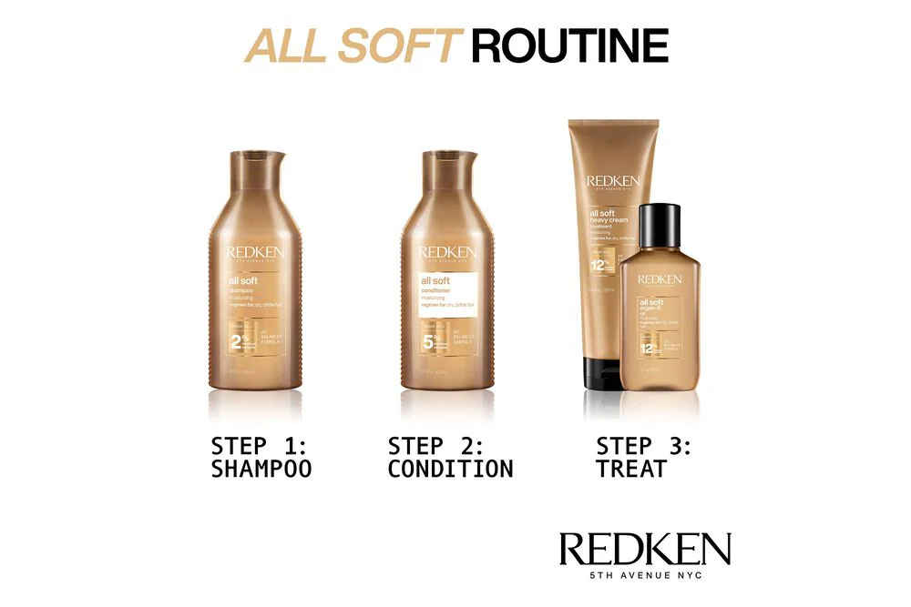 Redken All Soft Shampoo with Argan Oil 500ml - Image 5