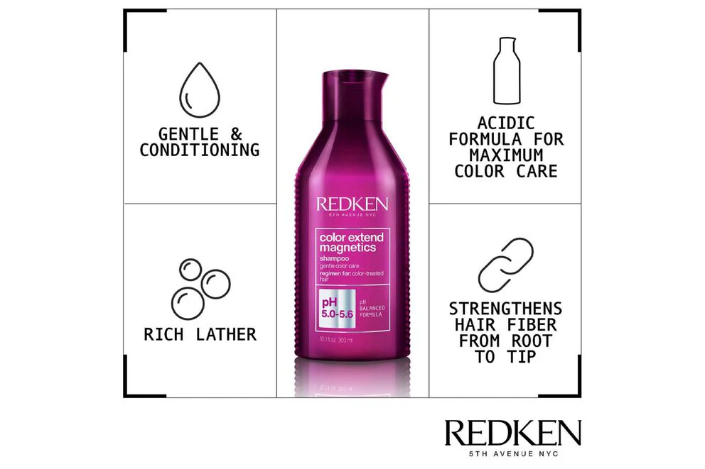 Redken Color Extend Magnetics Sulfate-Free Shampoo 300ml - Image 4